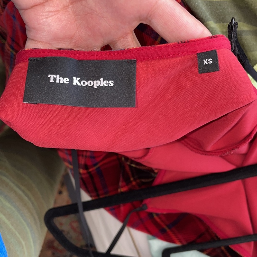The Kooples red plaid velvet dress - Picture 7 of 7